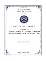 (Luận văn thạc sĩ) phân tích rủi ro trong quy trình quản lý đơn hàng của nhân viên tại công ty TNHH thương hiệu và đồng phục lion 