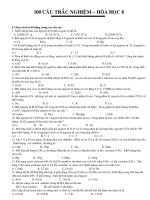 100 cau trac nghiem hoa 8
