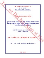 (Luận văn thạc sĩ) QUẢN lý rủi RO tín DỤNG tại NGÂN HÀNG THƯƠNG mại cổ PHẦN đầu tư và PHÁT TRIỂN VIỆT NAM   CHI NHÁNH QUẢNG BÌNH min 