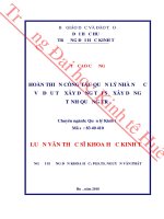 (Luận văn thạc sĩ) hoàn thiện công tác quản lý nhà nước về đầu tư xây dựng tại sở xây dựng tỉnh quảng trị 
