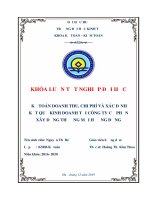 (Luận văn thạc sĩ) kế toán doanh thu, chi phí và xác định kết quả kinh doanh của công ty cổ phần xây dựng thương mại hương đồng 