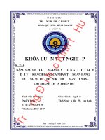 Khóa luận tốt nghiệp Quản trị kinh doanh: Nâng cao chất lượng dịch vụ tiền gửi tiết kiệm đối với khách hàng cá nhân tại Ngân hàng Thương mại cổ phần Kỹ Thương Việt Nam – Chi nhánh