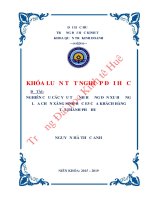 Khóa luận tốt nghiệp Quản trị kinh doanh: Nghiên cứu các yếu tố ảnh hưởng đến xu hướng lựa chọn xăng sinh học E5 của khách hàng tại thành phố Huế