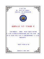 (Luận văn thạc sĩ) các nhân tố ảnh hưởng đến quyết định lựa chọn công ty trách nhiệm hữu hạn thương mại tổng hợp tuấn việt  chi nhánh huế của các nhà bán lẻ 