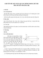 (Sáng kiến kinh nghiệm) chuyên đề bài toán quang hình trong đề thi hsg DHBB 