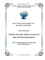 (Sáng kiến kinh nghiệm) bồi DƯỠNG học SINH GIỎI  ( HƯỚNG dẫn học SINH lựa CHỌN vẽ BIỂU đồ  THÍCH  hợp NHẤT 