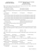 Đề thi thử THPT quốc gia năm 2021 môn sinh học   trường THPT thái hòa (lần 1) 