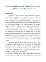 (Sáng kiến kinh nghiệm) một số biện pháp cho trẻ 4 5 tuổi làm quen với tác phẩm văn học đạt kết quả cao 