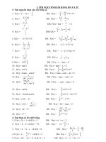 Bai tap chon loc nguyen ham tich phan
