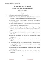 Đề thi nguyên lý quản trị kinh doanh 