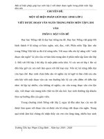 (Sáng kiến kinh nghiệm) một số biện pháp giúp học sinh lớp 2 viết được đoạn ngắn trong phân môn tập làm văn 