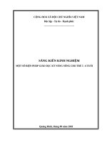 (Sáng kiến kinh nghiệm) một số biện pháp giáo dục kỷ năng sống cho trẻ 5 – 6  tuổi”001 
