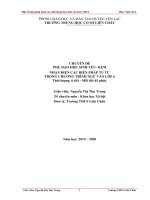 (Sáng kiến kinh nghiệm) chuyên đề nhận diện các biện pháp tu từ trong chương trình ngữ văn lớp 6 