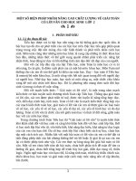 (Sáng kiến kinh nghiệm) một số biện pháp nâng cao chất lượng giải toán có lời văn của học sinh lớp hai 