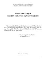 (Sáng kiến kinh nghiệm) sử dụng một số phương pháp, kĩ thuật dạy học tích cực nhằm phát huy tính tích cực, sáng tạo của học sinh khi dạy chương III “việt nam từ thế kỉ XVI đến thế kỉ XVIII 