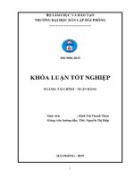 (Luận văn thạc sĩ) một số biện pháp nâng cao hiệu quả sử dụng vốn tại công ty TNHH vận tải và dịch vụ thương mại quang doanh 