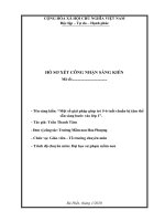 (Sáng kiến kinh nghiệm) một số giải pháp giúp trẻ 5 6 tuổi chuẩn bị tâm thế sẵn sàng bước vào lớp 1 