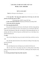 (Sáng kiến kinh nghiệm) vận dụng kinh nghiệm thực tế đời sống sản xuất ở địa phương vào giảng dạy hóa học THPT 