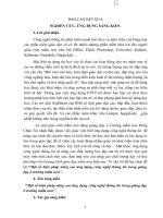 (Sáng kiến kinh nghiệm) một số biện pháp ứng dụng công nghệ thông tin trong giảng dạy ở trường mầm non 