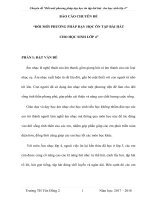 (Sáng kiến kinh nghiệm) đổi mới phương pháp dạy học ôn tập bài hát cho học sinh lớp 4 