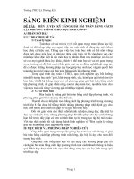 (Sáng kiến kinh nghiệm) rèn luyện kỹ năng giải bài toán bằng cách lập phương trình cho học sinh lớp 8 