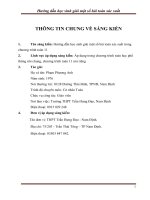 (Sáng kiến kinh nghiệm) hướng dẫn học sinh giải một số bài toán xác suất trong chương trình toán 11 