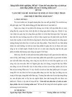 (Sáng kiến kinh nghiệm) làm thế nào để đảm bảo vệ sinh an toàn thực phẩm cho trẻ ở trường mầm non 