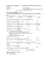 De KT ky I mon Toan 6 nam hoc 2012 2013