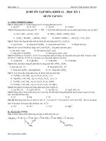 10 de on tap HK1 Hoa Hoc 11 2012