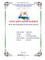 (Sáng kiến kinh nghiệm) một số biện pháp rèn chữ cho học sinh lớp 1 hay 