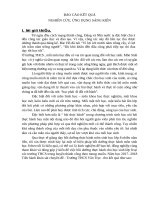(Sáng kiến kinh nghiệm) báo cáo kết quả nghiên cứu,ứng dụng sáng kiến một số biện pháp dạy bồi dưỡng thực hành môn sinh học lớp 8 