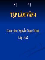 Tiếng Việt 4 - Tập làm văn: Cấu tạo bài văn miêu tả cây cối
