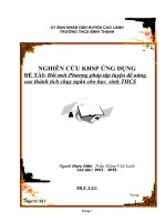 Doi moi Phuong phap tap luyen de nang cao thanh tichchay ngan cho hoc sinh THCS