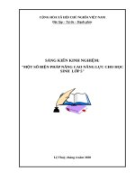 (Sáng kiến kinh nghiệm) một số biện pháp nâng cao năng lực cho học sinh lớp 5 