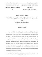 (Sáng kiến kinh nghiệm) một số biện pháp giúp học sinh lớp 4 tập luyện tốt bài tập rèn luyện tư thế và kỹ năng vận động cơ bản 