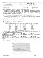 Đề thi thử tốt nghiệp THPT năm 2021 môn địa lí có đáp án   trường THPT nguyễn tất thành 