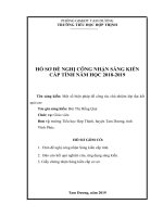 (Sáng kiến kinh nghiệm) một số biện pháp để công tác chủ nhiệm lớp đạt kết quả cao  