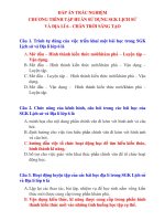 CTST đáp án tập huấn SGK lịch sử và địa lí 6 