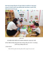 (Sáng kiến kinh nghiệm) một số biện pháp giáo dục kỹ năng sống cho trẻ 24 – 36 tháng tuổi trong trường mầm non 