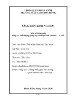 (Sáng kiến kinh nghiệm) một số biện pháp nâng cao chất lượng giảng dạy môn tạo hình cho trẻ 4 – 5 tuổi 