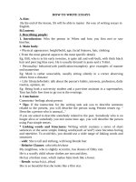 (Sáng kiến kinh nghiệm) HOW TO WRITE ESSAYS 