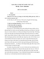 (Sáng kiến kinh nghiệm) thiết kế các trò chơi và sử dụng các tình huống nhằm giáo dục ý thức cư xử có văn hóa trong học sinh 