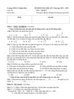 De KT ky I mon Ly 9 nam hoc 2012 2013