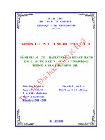 Khóa luận tốt nghiệp Quản trị kinh doanh: Đánh giá mức độ hài lòng của khách hàng khi sử dụng dịch vụ 4G của Vinaphone trên địa bàn thành thành phố Huế