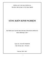 (Sáng kiến kinh nghiệm) hệ thống bài tập bổ trợ cho học sinh trung bình yếu môn hình học lớp 7 