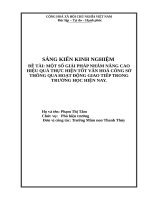 (Sáng kiến kinh nghiệm) một số giải pháp nhằm nâng cao hiệu quả thực hiện tốt văn hóa công sở thông qua họat động giao tiếp trong trường học hiện nay001 