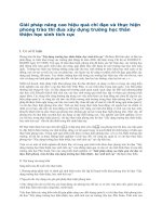 (Sáng kiến kinh nghiệm) giải pháp nâng cao hiệu quả chỉ đạo và thực hiện phong trào thi đua xây dựng trường học thân thiện học sinh tích cực 