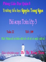 Bai Nhan so co 4 chu so voi so co 1 chu so