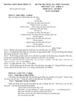 Đề thi thử THPT quốc gia năm 2021 môn ngữ văn có đáp án   trường THPT đinh thiện lý 