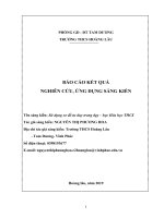 (Sáng kiến kinh nghiệm) sử dụng sơ đồ tư duy trong dạy – học hóa học THCS 